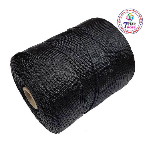 Black Braided Plastic Rope