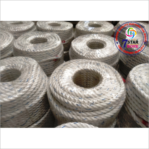 White PP Rope Danline By Bharat Polyplast