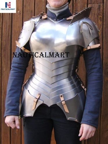 NauticalMart Medieval Female Fantasy Knight Armor Cuiasss Breastplate with Pauldrons