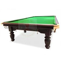 Snooker Game Table - Premium Wood & Rubber, 12ft X 6ft Dimensions | Cherry, Golden, Silver Finishes, Imported Slates & English Pockets
