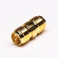 RP SMA Adapter Female Straight Gold Plating