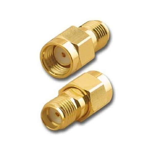 RP-SMA Connector Plug To SMA Female Straight Adapter