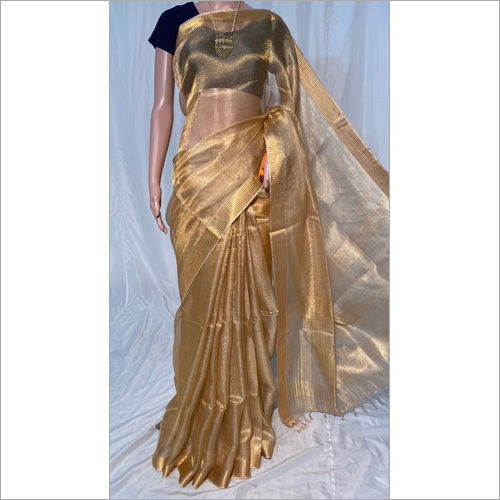 Ladies Tissue Tussar Silk Saree