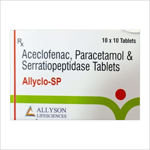 Aceclofenac Paracetamol And Serratiopeptidase Tablets