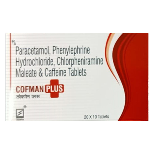 Paracetamol Phenylephrine Hydrochloride Chlorpheniramine Maleate And Caffeine Tablets
