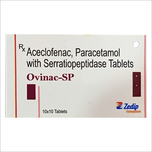 Aceclofenac Paracetamol With Serratiopeptidase Tablets
