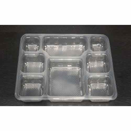 8CP Meal Tray with Lid - Black (1000ml)