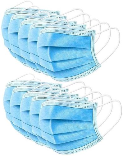 3 Ply Masks With Comfortable Earloop Age Group: Suitable For All Ages