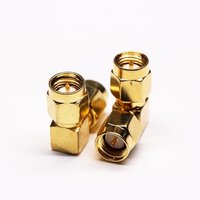SMA Right Angle Adapter Male To SMA Male Gold Plating