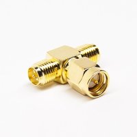 SMA To SMA Adapter Right Angled Male To RP Female Gold Plating