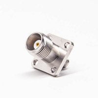 TNC To SMA Connector Female To Female 4 Hole Flange Stainless Steel