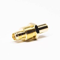 SMA To QMA Connector Straight Female To Female Gold Plating