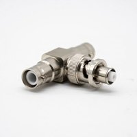 MHV 2 Male To SHV Female Three-Way Connection T Shape Adapter