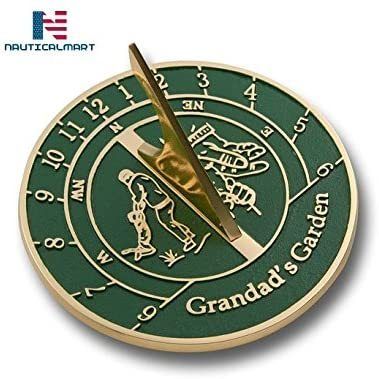 Nautical Nauticalmart Sundial Gift Heavy Duty Cast Brass Sundial Gift Handmade (Granddad'S Garden)