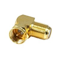 F Connector Male To Female Angled Adapter