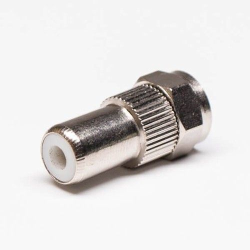 F Type Male To RCA Female Adapter Coaxial Connector Straight