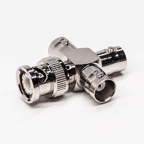 BNC Adapter Three Female To Male Nickel Plating