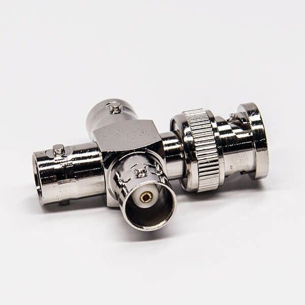 BNC Adapter Three Female To Male Nickel Plating