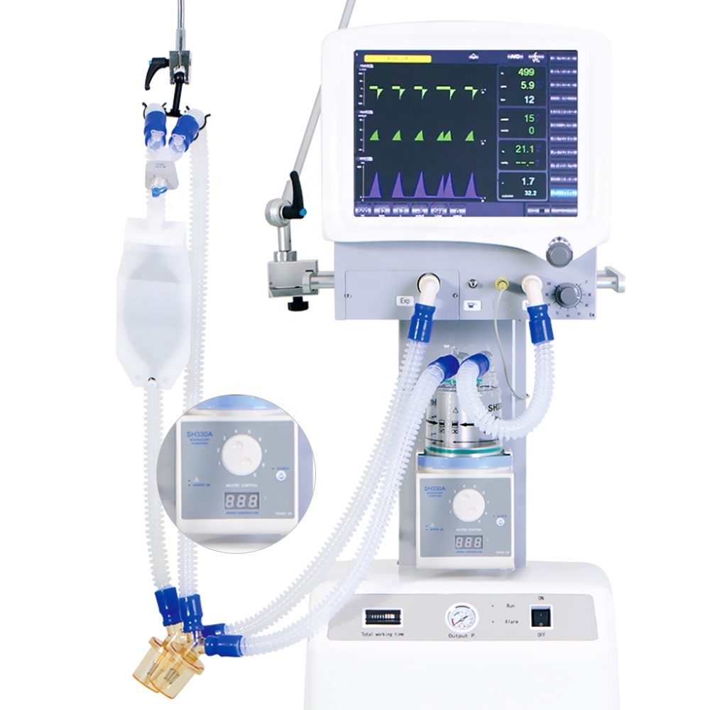 Hot selling adult and pediatric S1100 super medical ICU ventilator