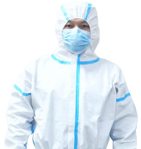 TPU Waterproof Liquid Resistance Disposable Antibacterial Non-woven Fabric Microporous Safety PP PE Disposable Medical Coverall