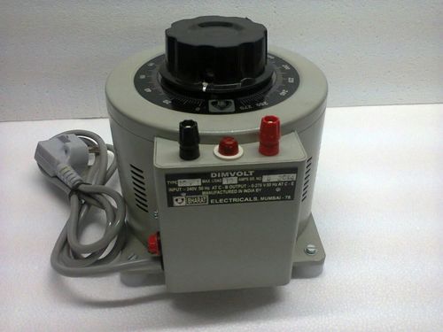 1-Phase Variable Auto Transformer - 28 Amp, 0-240VAC Input, 0-270VAC Output | Grey, Manual Control, Air-Cooled, Industrial & Laboratory Use