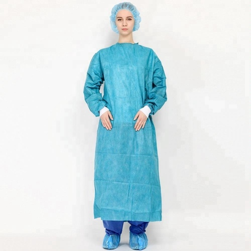 Medical Use Non Woven SMS Tie Back Disposable Surgical Gown for Hospital