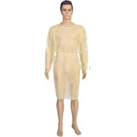 Long Sleeve Disposable Medical Surgical PP Nonwoven Isolation Gown