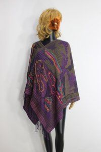 Boiled Wool Embroided Stole