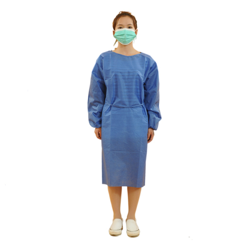 Cheap PP NonWoven Medical Supplies Surgical Disposable Hospital Gown