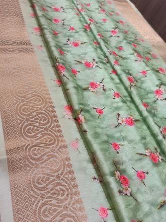 Silk Digital Printed Saree