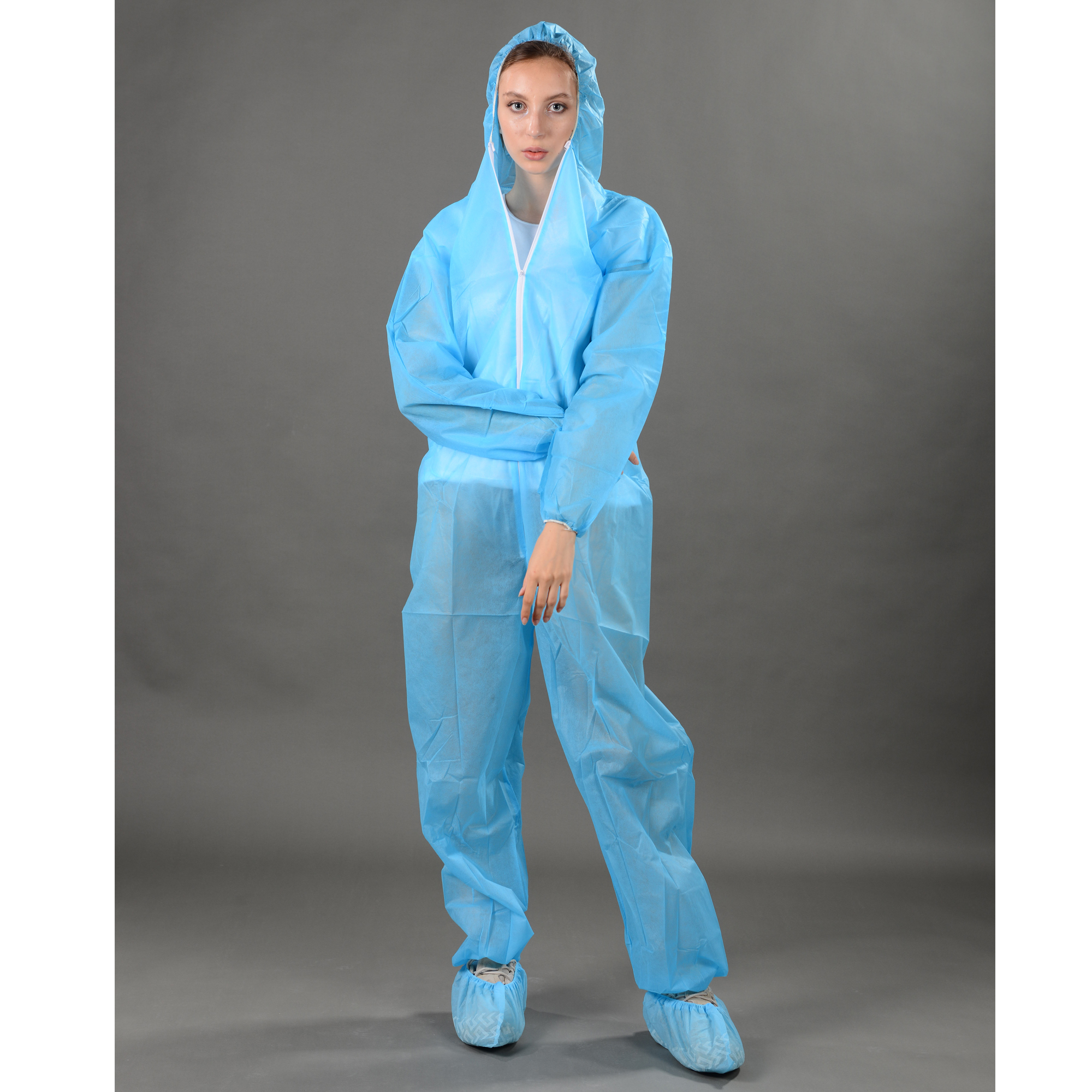 Nonwoven disposable coverall/adult body suits SBPP/SMS medical protective gown