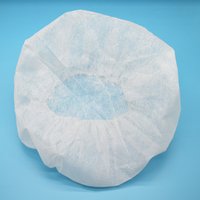 Hampool Breathable Protective Non Woven Bouffant Disposable Cap