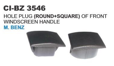 Hole Plug Round Square Windscreen Handle M Benz - Plastic Black | Durable Material Easy Installation OEM Quality Reliable Seal