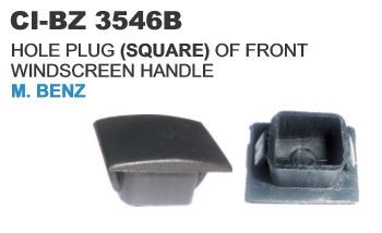 Hole Plug Square Front Windscreen Handle M Benz - Plastic, Black | Durable, Easy Fit, Precise Fit, OEM Quality