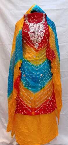 Jaipuri Gottapati Suit Application: Women Material