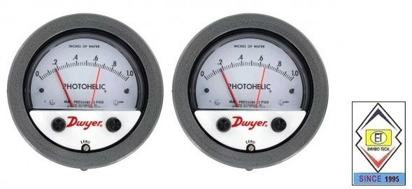 Dwyer A3000-750PA Photohelic Pressure Switch Gauge Range 0-750 Pa.