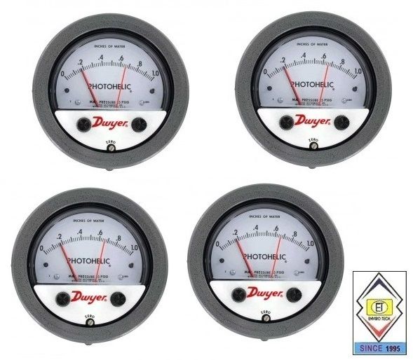 Dwyer A3000-750PA Photohelic Pressure Switch Gauge Range 0-750 Pa.