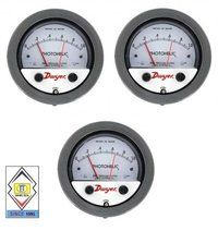 Dwyer A3000-80MM Photohelic Pressure Switch Gauge Range 0-80 mm w.c