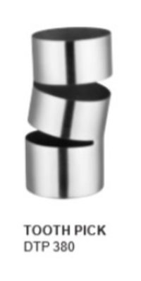 Tooth Pick Holder Cut Design Ss - Color: Stainless Steel