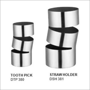 Straw  Tooth Pick Holder Cut SS