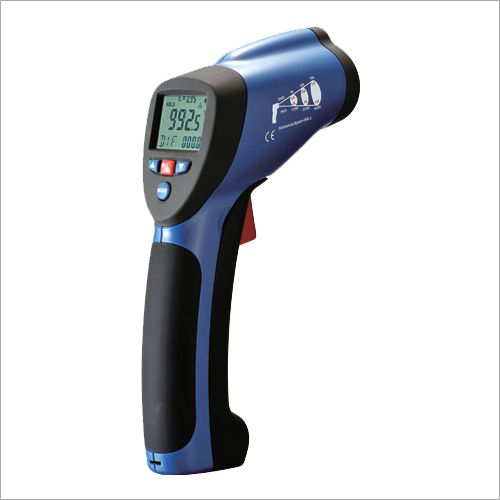 Infrared Thermometer - Plastic, Standard Size | Non-Contact, HD Backlight, High Temperature Alarm, Data Hold Feature