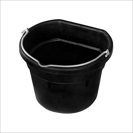 Black Industrial Rubber Bucket