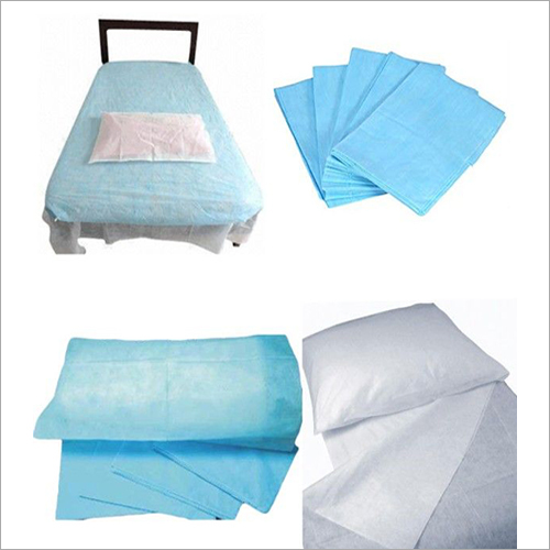 Hospital Disposable Bed Sheet - Standard Size, Sky Blue Color | Disposable, Pure Hygienic & Infection Free Design for Medical Use
