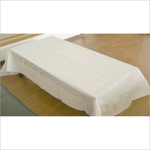 Disposable White Bed Sheet - 100% Soft Non-woven Fabric, Standard Size, White Color | Ideal for Hospitals, Tear Resistant, Disposable Design