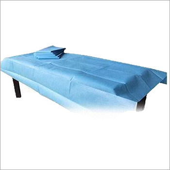 Disposable Blue Bed Sheet - Standard Size, Sky Blue Color | Disposable Material for Hospital Use, Infection Prevention