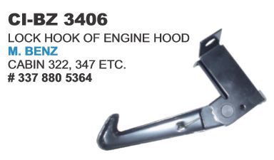 Lock of Engine Hood M Benz