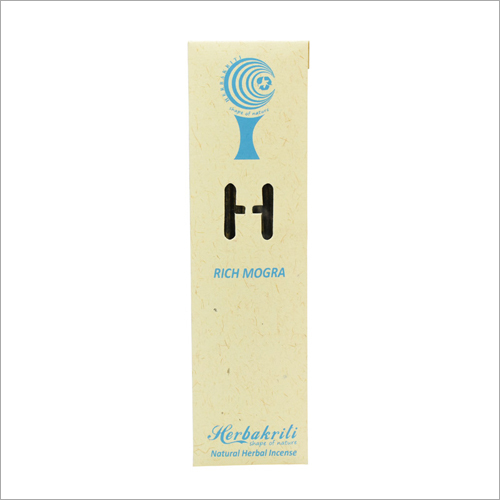 Rich Mogra Incense Stick - 100% Natural Bamboo, Moisture Proof Pack of 12 Sticks | Eco-Friendly, 1 Hour Burning Time, Aromatic Fragrance