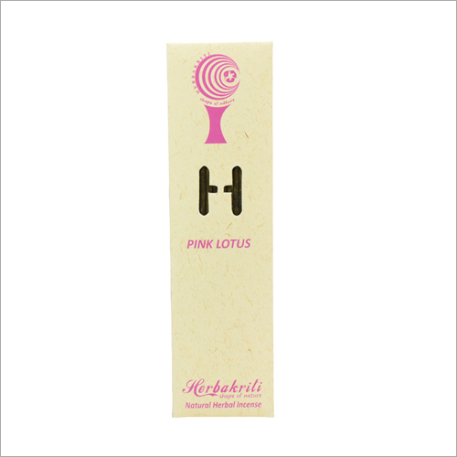 Pink Lotus Incense Stick - 100% Natural Bamboo , 12 Sticks Pack with 1 Hour Burning Time & Eco-Friendly Aromatic Lotus Fragrance