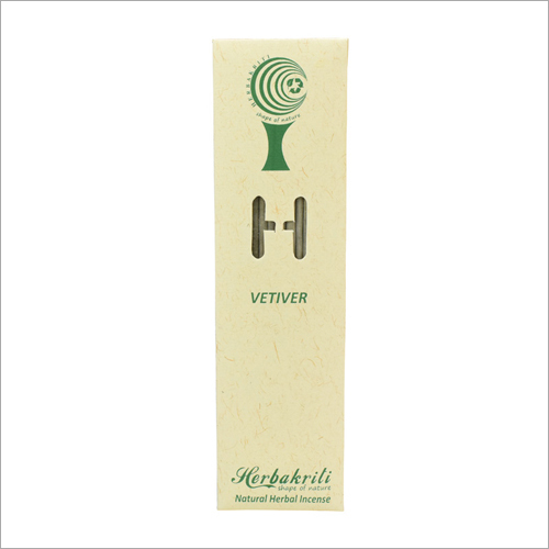 Vetiver Incense Stick - 100% Natural Bamboo, 12 Sticks | Eco-Friendly, 1 Hour Burning Time, Pleasant Fragrance, Aromatic & Religious Use