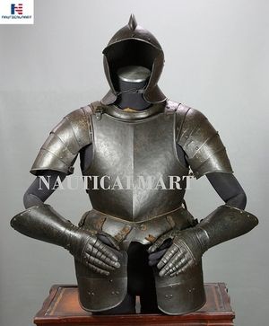 Nauticalmart Larp Medieval Steel Re Enactment Steel Suit Of Armor Halloween Adult Costume Manufacturer Supplier Exporter